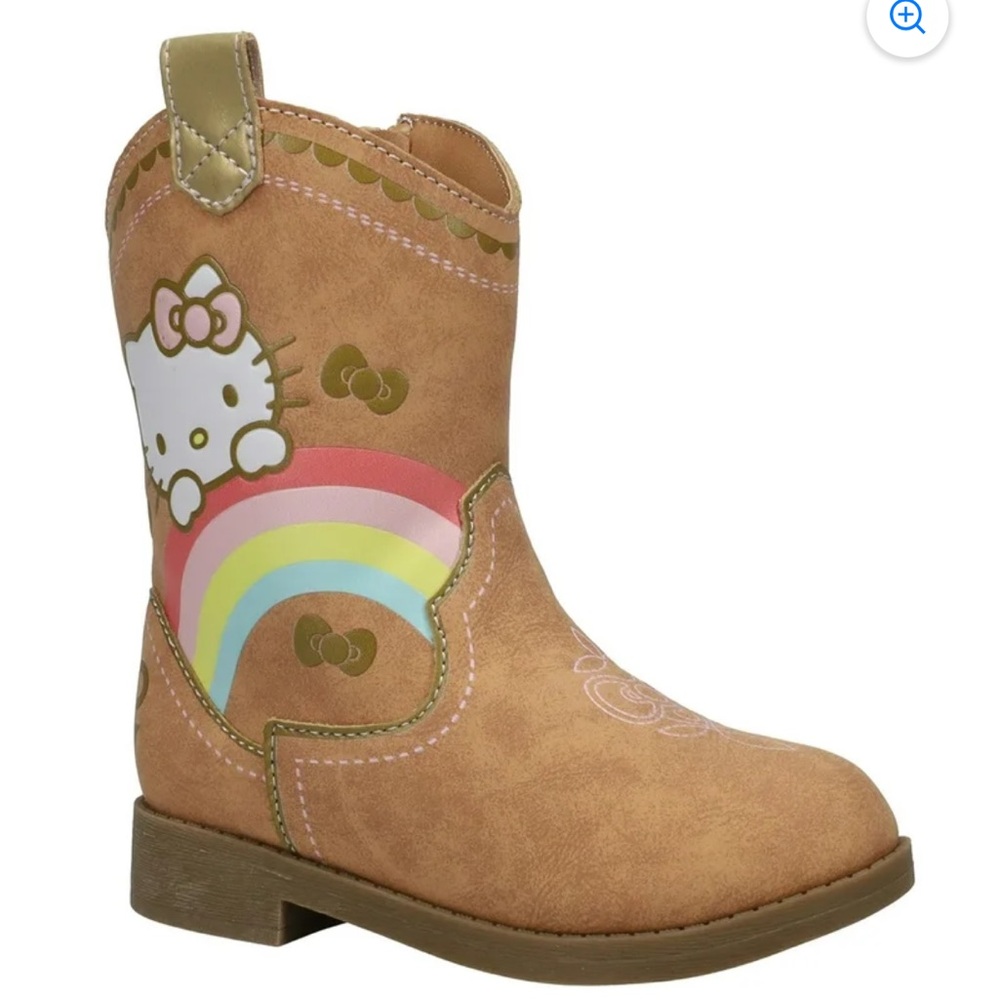 Nwt girls Hello Kitty Brown Cowboy Boots size 7
